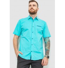 Сорочка чоловіча класична, колір бірюзовий, 214R7115