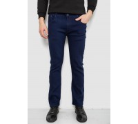 Джинсы мужские однотонные Straight, цвет синий, 244R1051-1