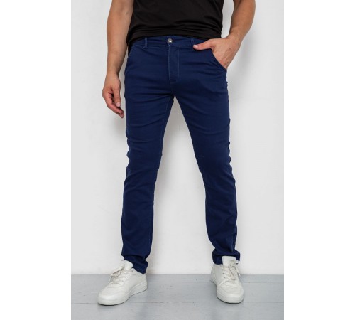 Штани чоловічі класичні стрейч, колір синій, 244RF809