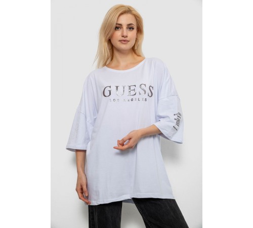 Футболка жіноча з принтом, колір білий, 244R3019