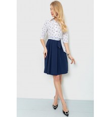 Сукня софт із принтом, колір синьо-молочний, 230R79-1