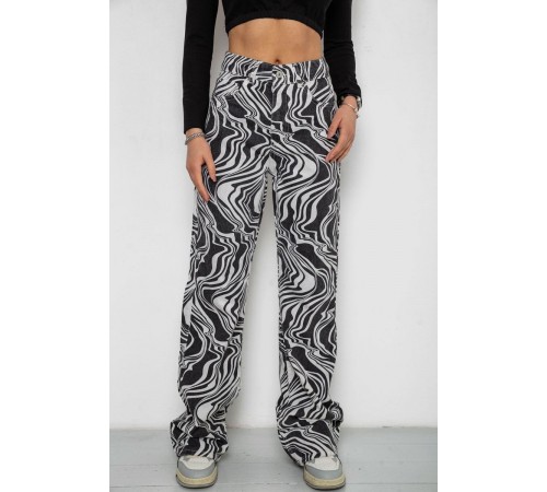 Джинсы женские, цвет черно-белый, 250R1145