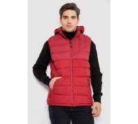 Жилетка чоловіча демісезонна, колір бордовий, 244RC666