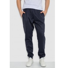 Спортивні штани чоловічі на флісі, колір темно-синій, 244ROP09