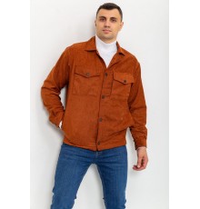 Вітровка чоловіча на кнопках, колір коричневий, 131R3022-1