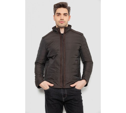 Куртка чоловіча демісезонна, колір темно-коричневий, 244R001K