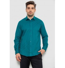 Сорочка чоловіча однотонна, колір смарагдовий, 214R7466 Сорочка чоловіча однотонна, колір смарагдовий, 214R7466
