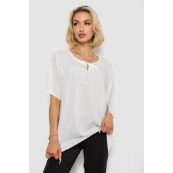 Блуза женская однотонная, цвет молочный, 244RM207