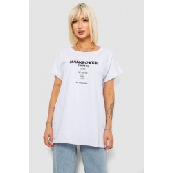 Футболка женская с принтом, цвет бело-черный, 244R2402