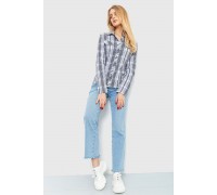 Сорочка жіноча повсякденна, колір сіро-білий, 230R064