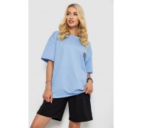 Костюм женский повседневный, цвет голубой, 241R5004-1