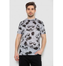 Футболка чоловіча з принтом, колір сірий, 244R6029