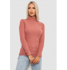 Гольф жіночий однотонний в рубчик, колір кораловий, 238R803