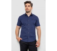 Рубашка мужская с принтом, цвет темно-синий, 214R7143