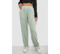 Спортивные штаны женские велюровые, цвет мятный, 238R58646