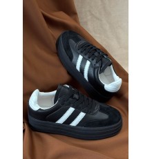 Кросівки жіночі демісезонні, колір чорно-білий, 248RCX1580