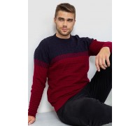 Светр чоловічий, колір синьо-бордовий, 161R883