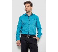 Сорочка чоловіча з принтом, колір бірюзовий, 214R7173