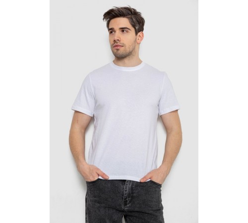 Футболка чоловіча з принтом, колір білий, 241R1907