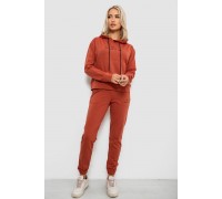 Спортивний костюм жіночий двонитка, колір теракотовий, 214R1419-002