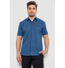 Сорочка чоловіча з принтом, колір синій, 214R7020