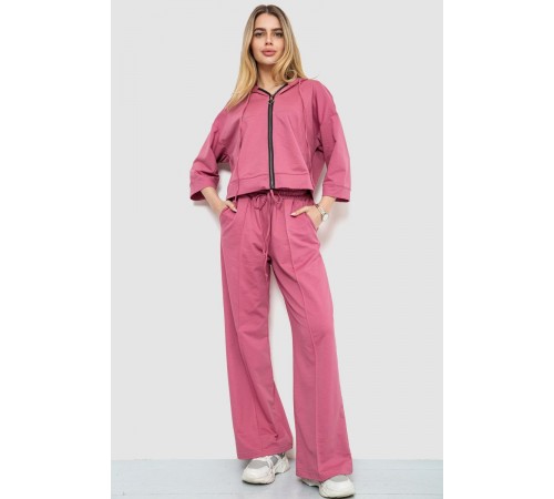 Спорт костюм жіночий двонитка, колір темно-пудровий, 102R5247
