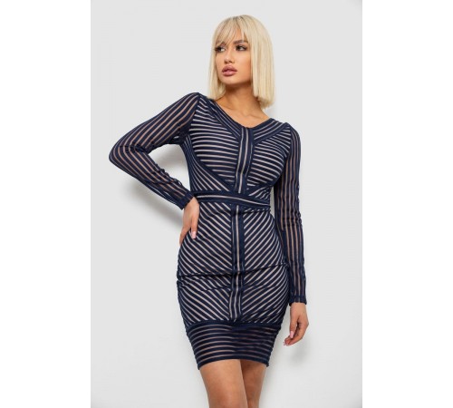 Сукня жіноча на підкладці, колір синій, 230R326