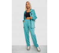 Спортивный костюм женский, цвет бирюзовый, 238R114