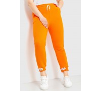 Спорт штаны женские демисезонные, цвет оранжевый, 226R027