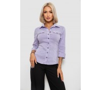 Рубашка классическая в полоску, цвет сиреневый, 230R643