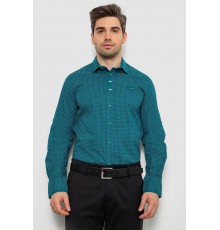 Сорочка чоловіча з принтом, колір зелений, 214R7467