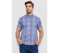 Сорочка чоловіча в клітку, колір бузковий, 214R244564