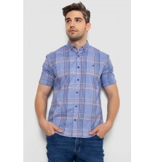 Сорочка чоловіча в клітку, колір бузковий, 214R244564