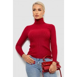 Гольф женский однотонный, цвет бордовый, 204R181