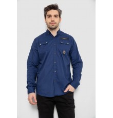 Сорочка чоловіча, колір синій, 186R01-1