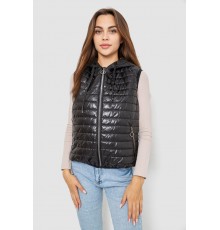 Жилетка жіноча дута, колір чорний, 102R380