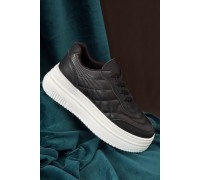 Кроссовки женские демисезонные, цвет черно-белый, 248RBL21