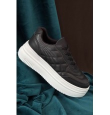 Кросівки жіночі демісезонні, колір чорно-білий, 248RBL21