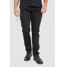 Джинси чоловічі середньої посадки, колір чорний, 244R8344