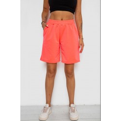 Шорты женские однотонные, цвет коралловый, 238R57820