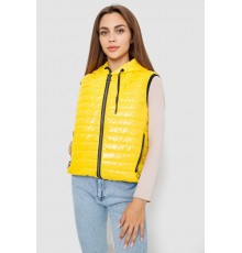 Жилетка жіноча дута, колір жовтий, 102R380