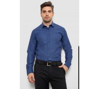 Сорочка чоловіча з довгим рукавом, колір синій, 214R838