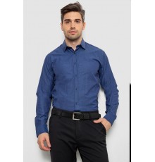 Сорочка чоловіча з довгим рукавом, колір синій, 214R838