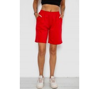 Шорти жіночі однотонні, колір червоний, 238R57820