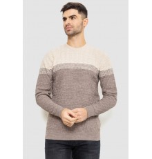 Светр чоловічий, колір бежево-молочний, 161R883