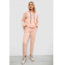 Спортивний костюм жіночий двонитка, колір персиковий, 214R1419-001