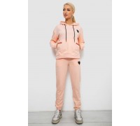 Спортивний костюм жіночий двонитка, колір персиковий, 214R1419-004