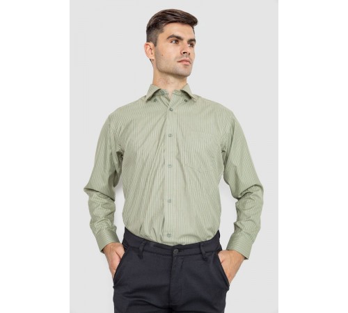 Сорочка чоловіча класична, колір оливковий, 244R332