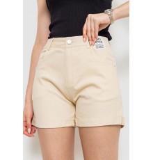 Шорти жіночі стрейчові, колір світло-бежевий, 214R653