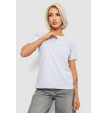 Футболка жіноча однотонна, колір світло-сірий, 204R3333